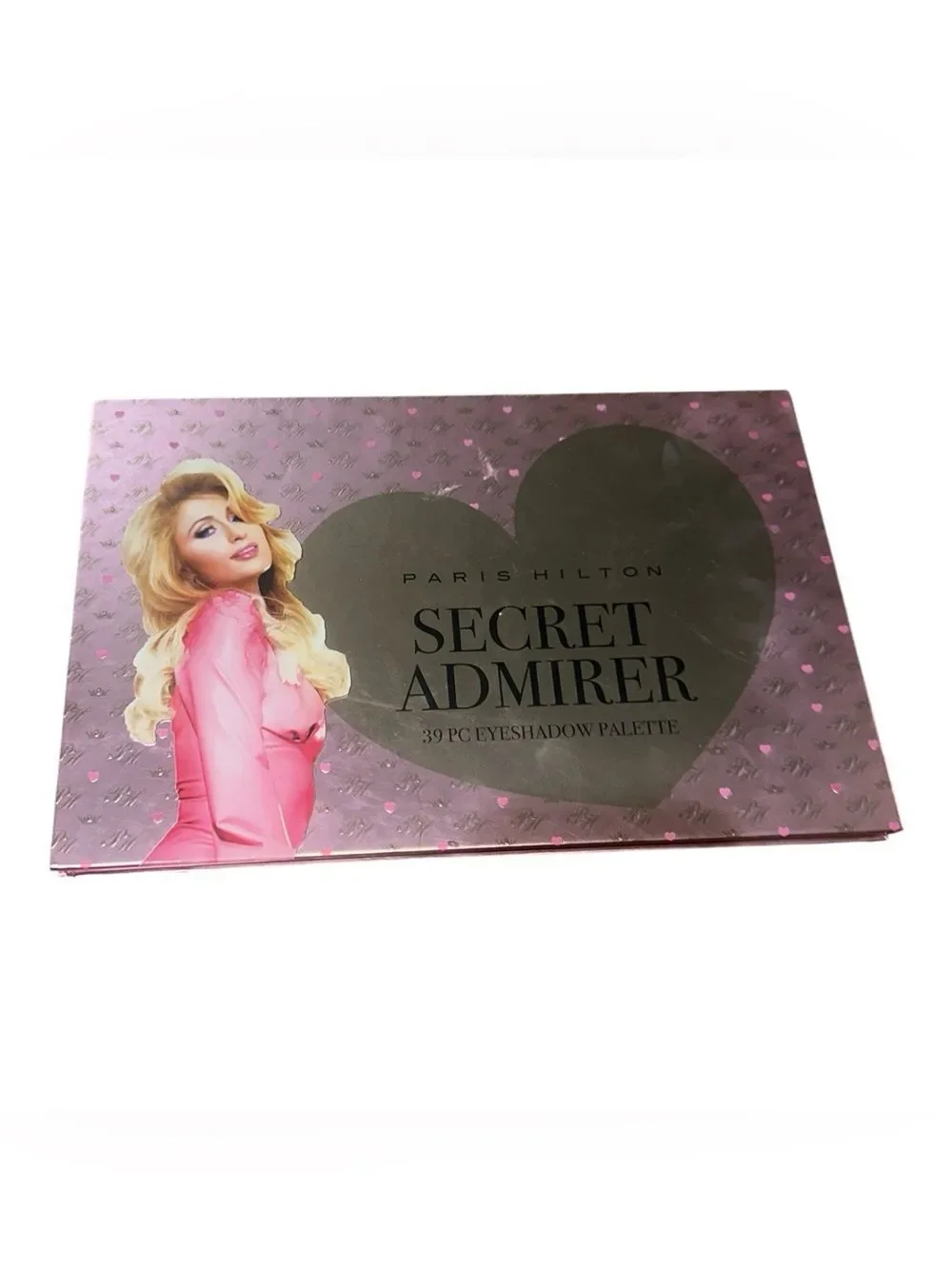 Paris Hilton Secret Admirer 39 PCS eyeshadow palette featuring a pink heart